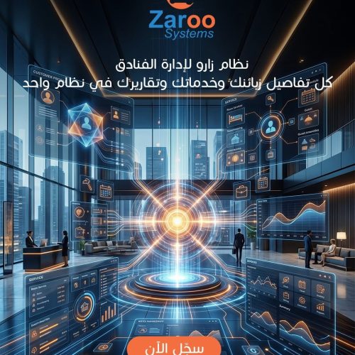 Zaroo Systems hotel management software HMS and hotel ERP system showing room booking, billing, and integrated POS hardware interface